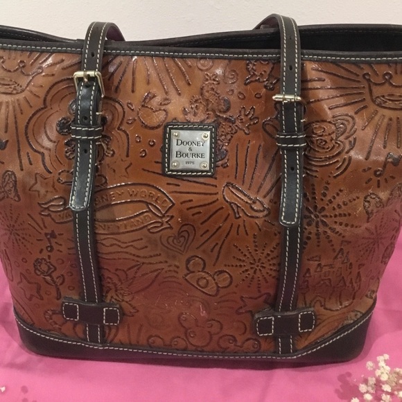 Dooney & Bourke Handbags - Dooney & Bourke Tan Embossed Tote